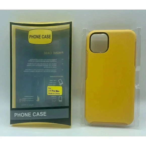 Krichit Symmetry Series Case Compatible With iPhone 11 Pro Max Rugged‎ Yellow - Picture 1 of 2